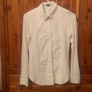 White button up blouse